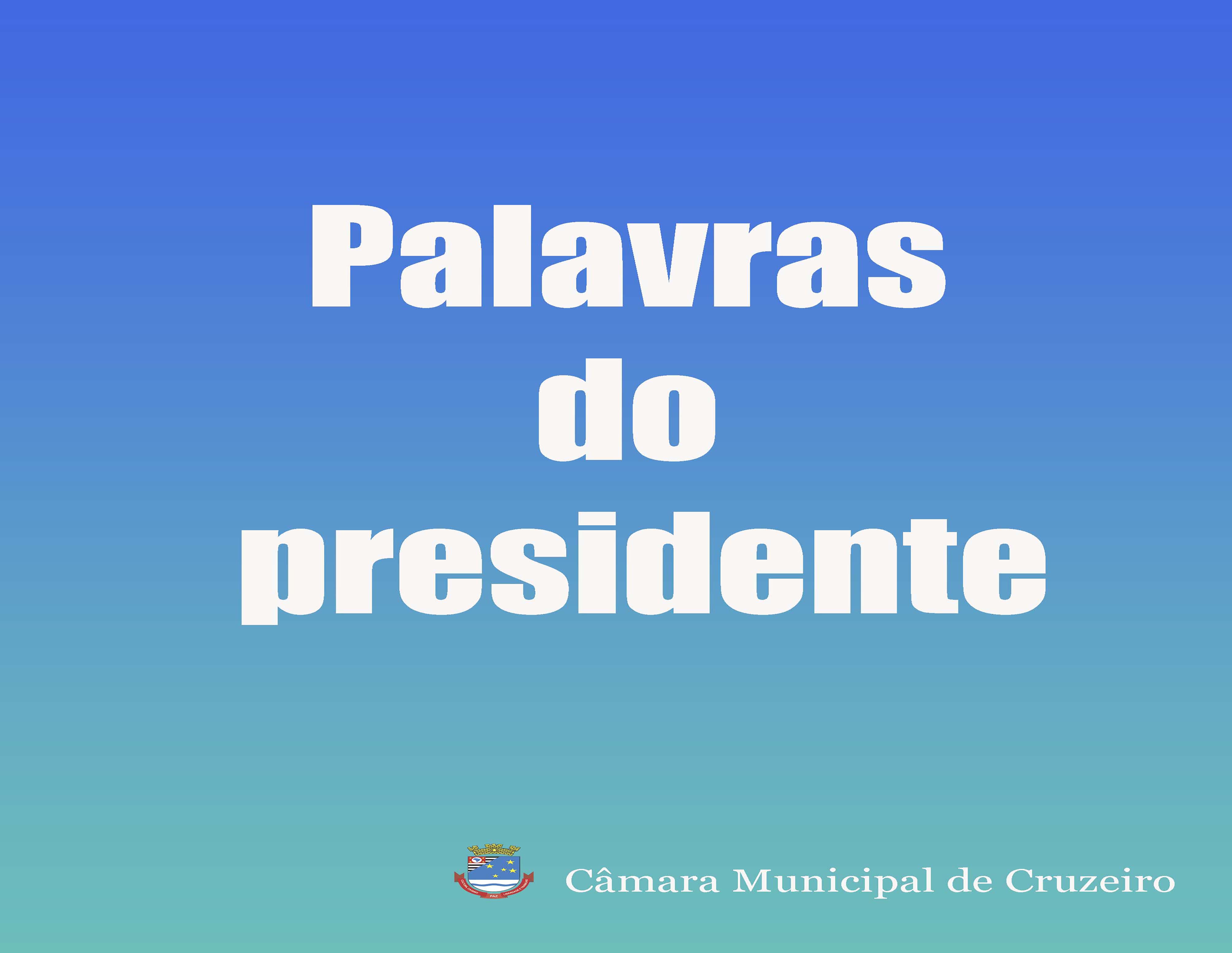 Palavras do presidente atualizado